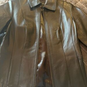 Women's Dark Chocolate Leather Jacket
